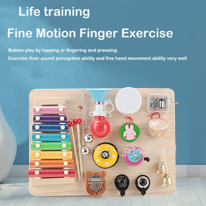 Montessori Busy Board, Toddler Learning Toy