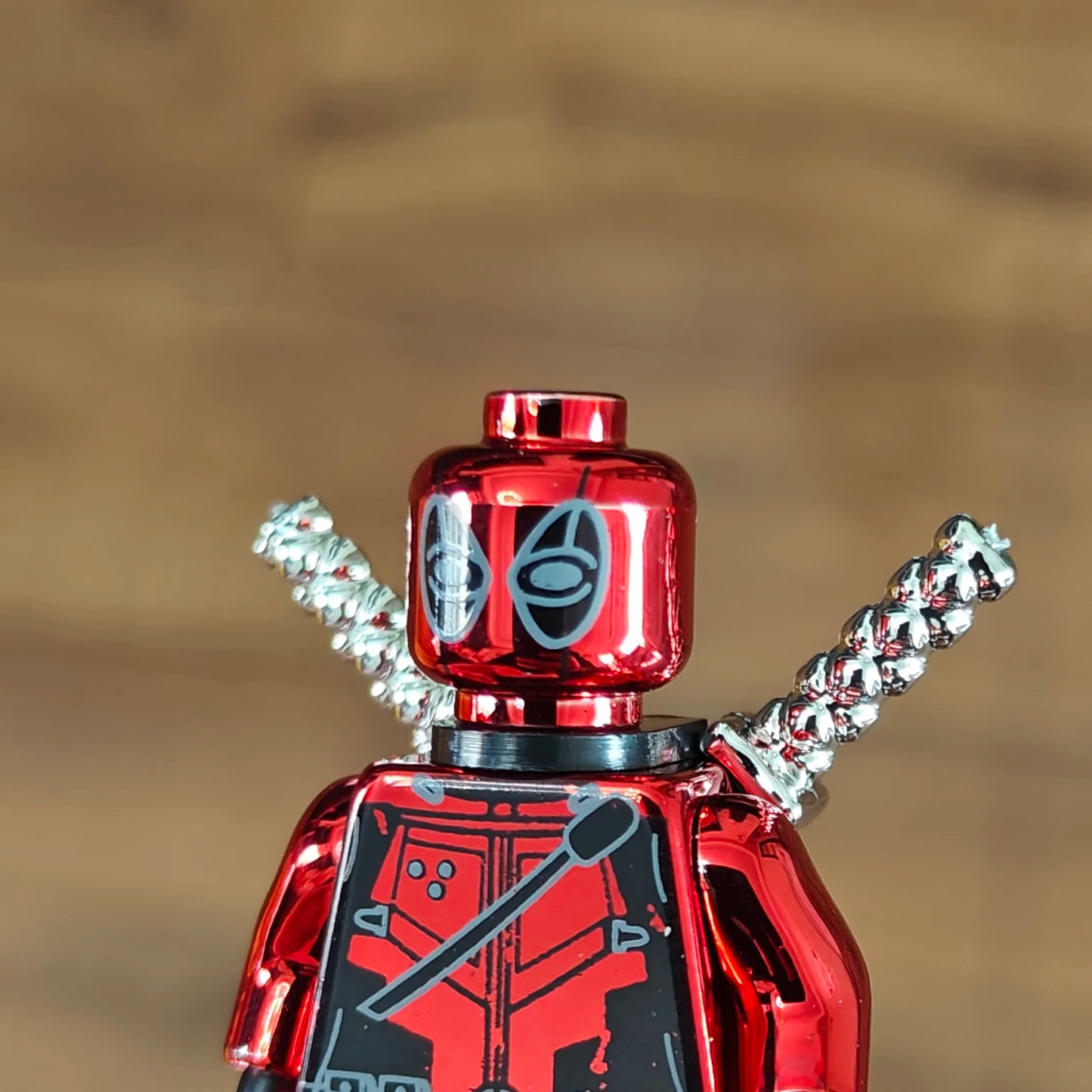 Mr Gold Building Block Figure Chrome Gold Minifigure