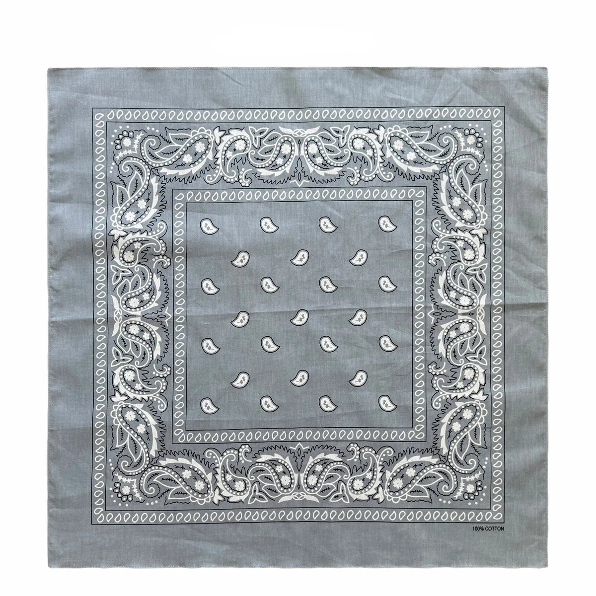 Oversized Paisley Bandana 70cm Cotton Hip Hop Head Scarf