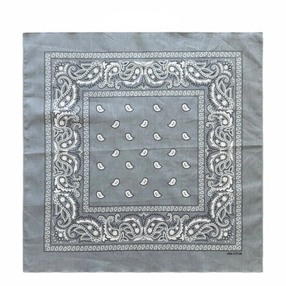 Oversized Paisley Bandana 70cm Cotton Hip Hop Head Scarf