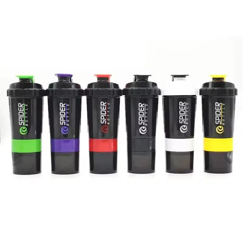 Protein Shaker Bottle – 3 Layer Fitness Mixing Cup