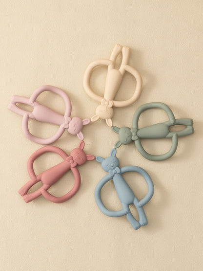 Silicone Baby Teether Rabbit Teething Toy for Infants