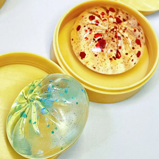 Dumpling Squishy Set – Mini Steamed Bun Stress Relief Fidget Toys