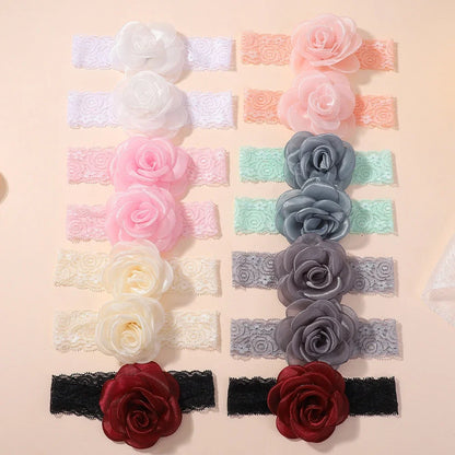 Baby Flower Headband Soft Nylon Newborn Hairband