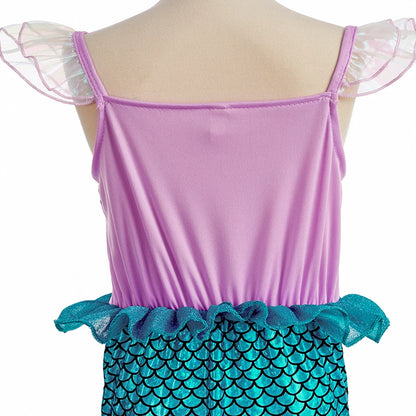 Girls Princess Dress Elsa Anna Kids Cosplay Costume