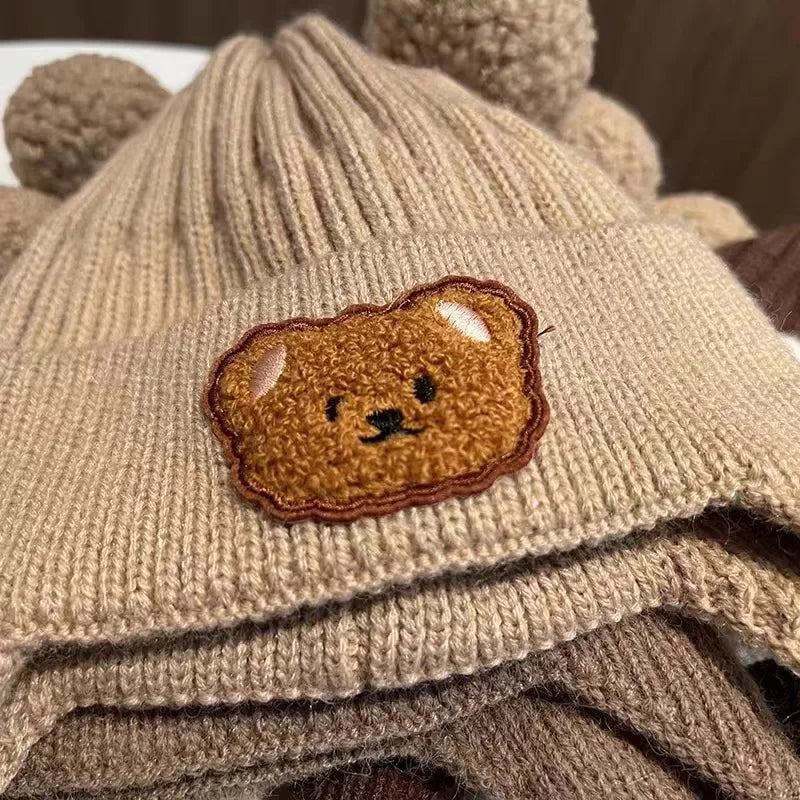 Baby Bear Ear Winter Hat – Warm Knitted Baby Beanie