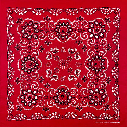 Oversized Paisley Bandana 70cm Cotton Hip Hop Head Scarf