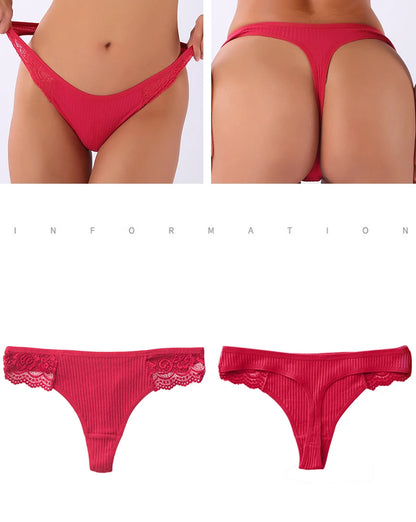Cotton G String Panties 3PCS Women's Antibacterial Thongs