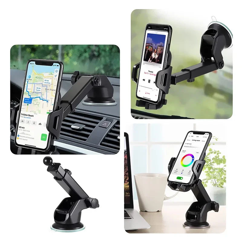 360° Car Phone Holder for Windshield Universal Smartphone Mount