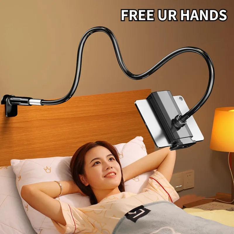 Adjustable Mobile Phone & Tablet Stand – Flexible Bedside & Desktop Holder