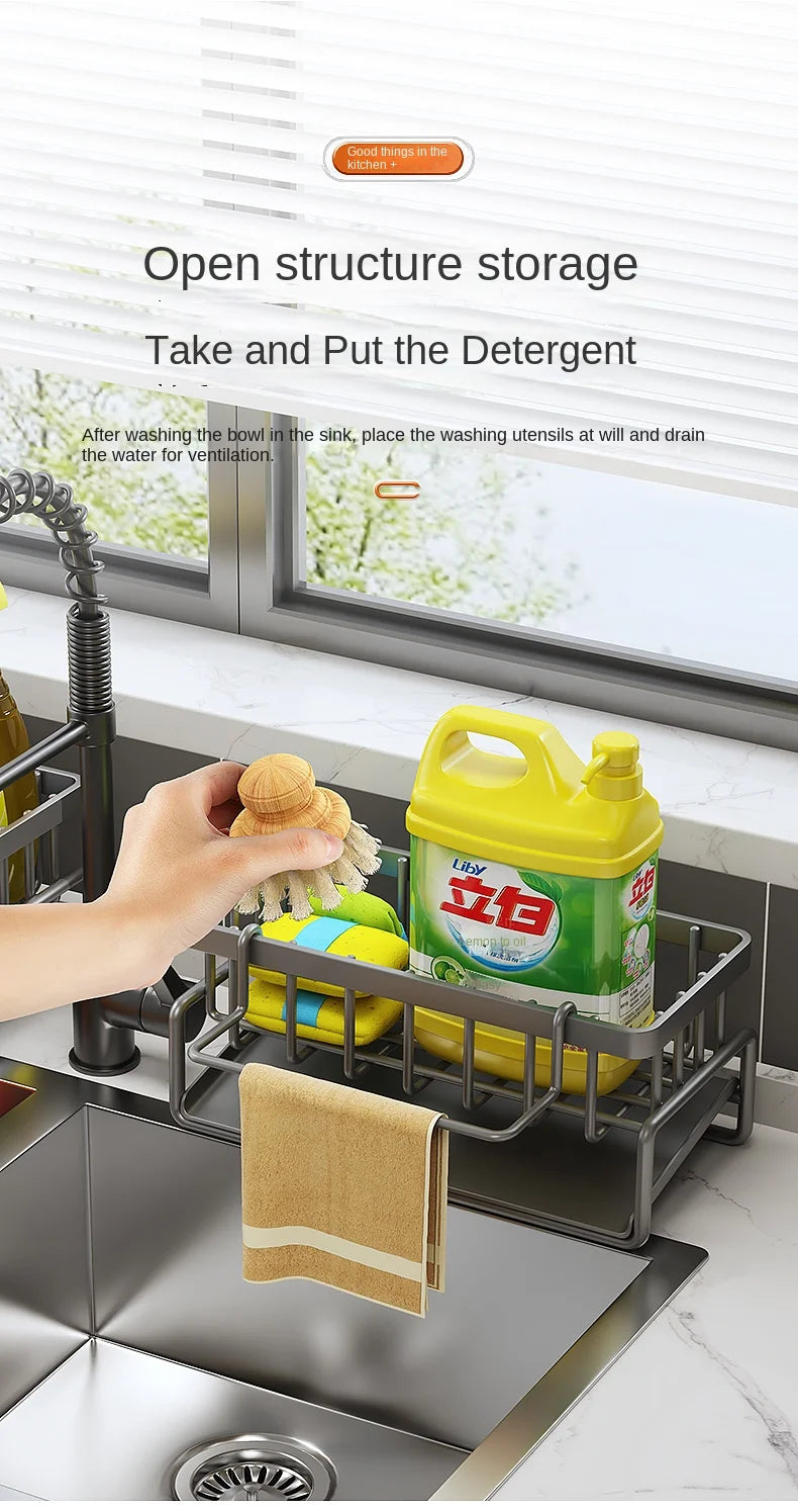 Stainless Steel Kitchen Sink Sponge Drain Rack