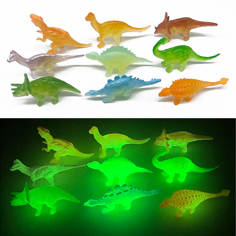 Glow in the Dark Dinosaur Toys 13/16PCS Mini Dino Set