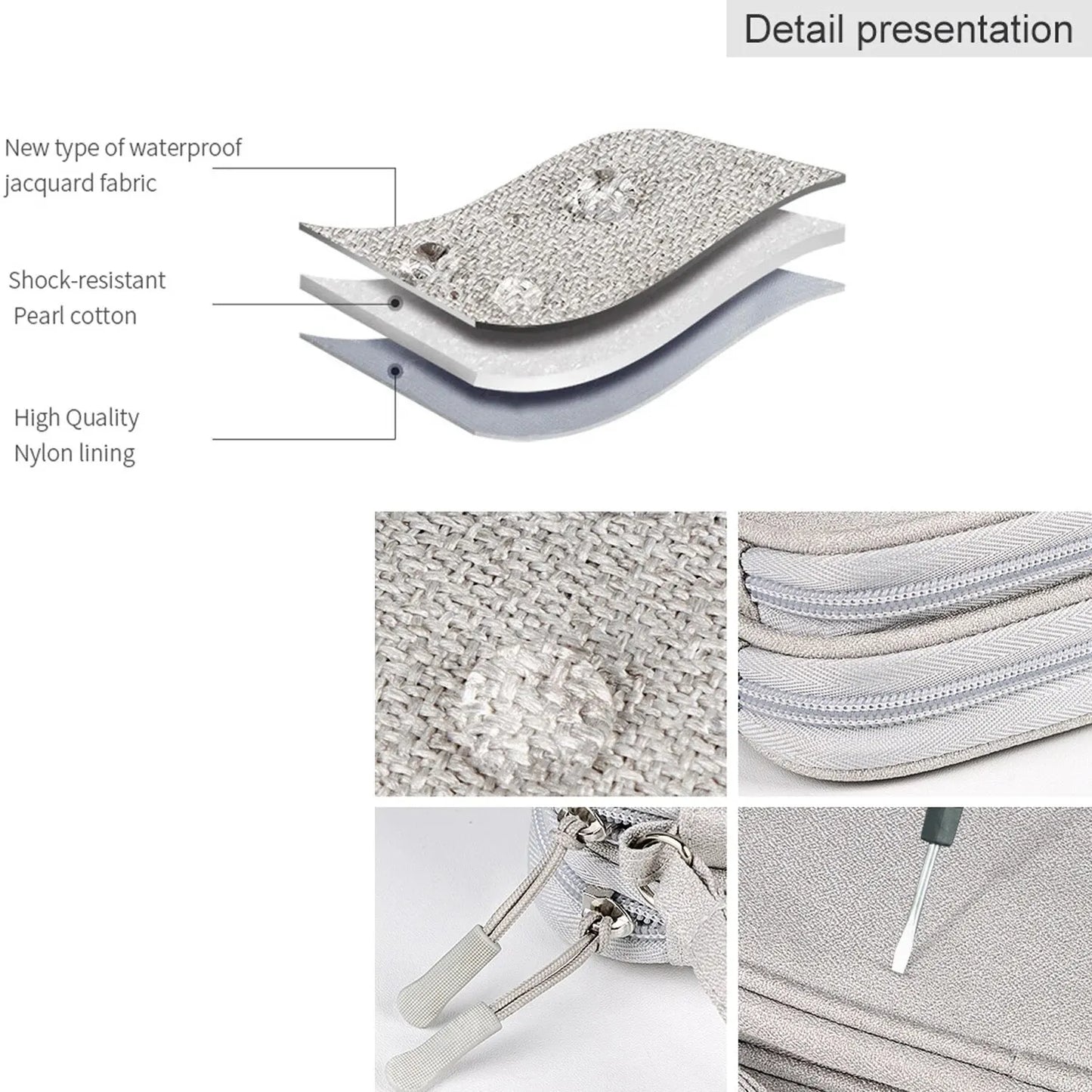 Electronic Cable Organizer Bag Waterproof Travel Storage Case