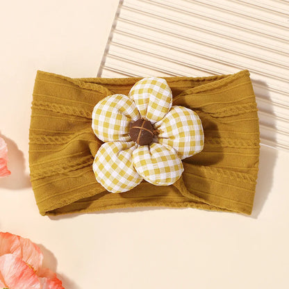 Baby Flower Headband Soft Nylon Newborn Hairband