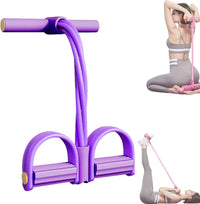 4/6-Tube Resistance Tension Bands for Yoga, Core & Full-Body Workouts