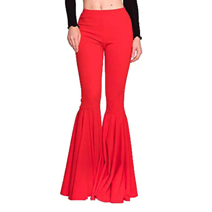 High Waisted Wide Leg Pants for Women Stretch Bell Bottom Trousers