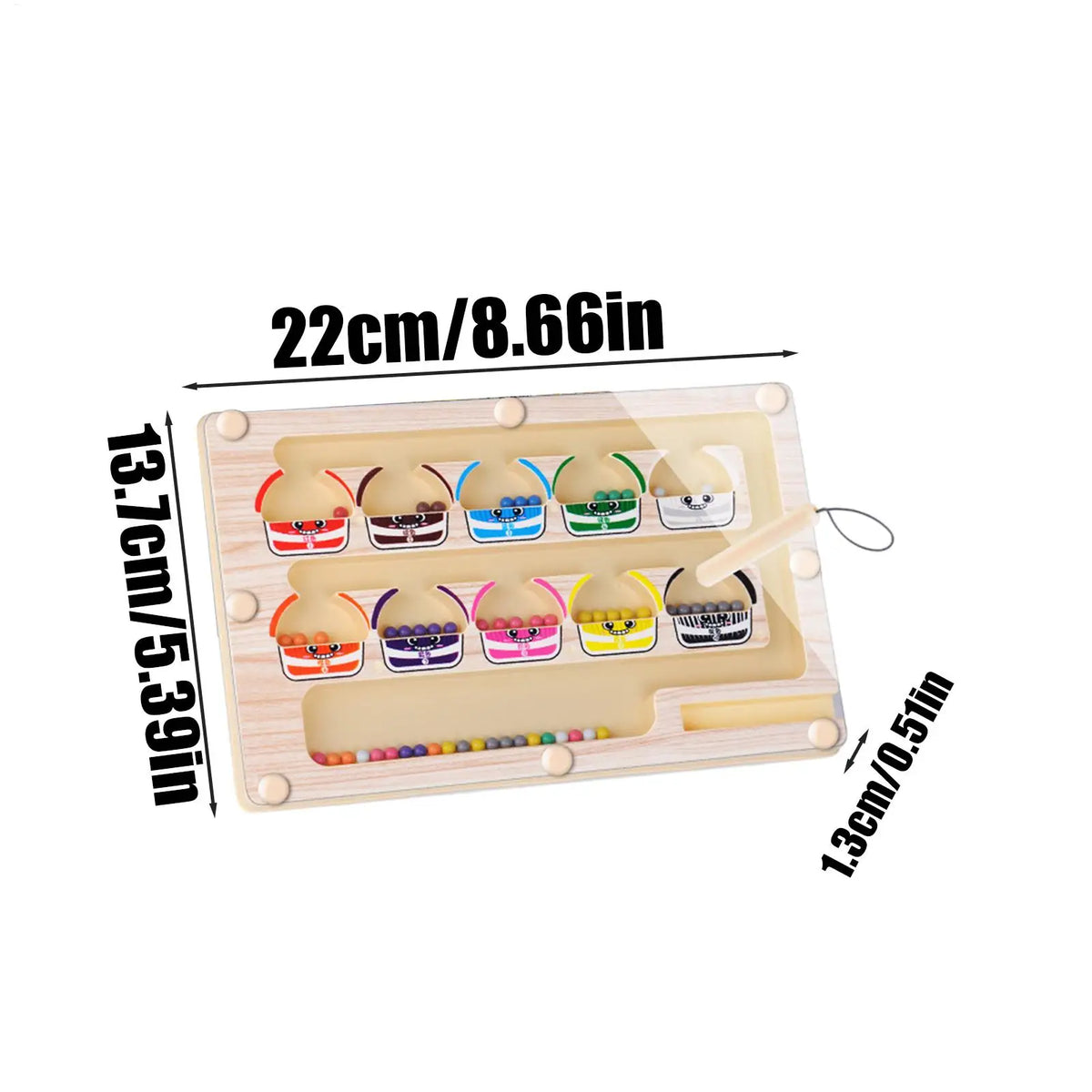 A hands-on activity board designed for learning, focus, and fine motor practice.