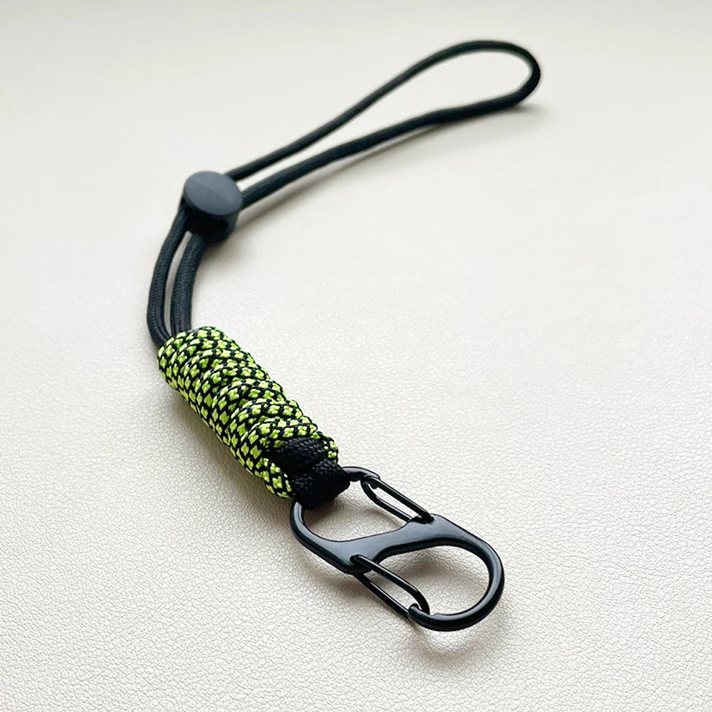 Paracord Keychain Woven Outdoor Wrist Lanyard Key Rope