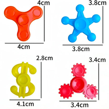 Mini Fingertip Gyro Spinner Toys – Colorful Fidget Set