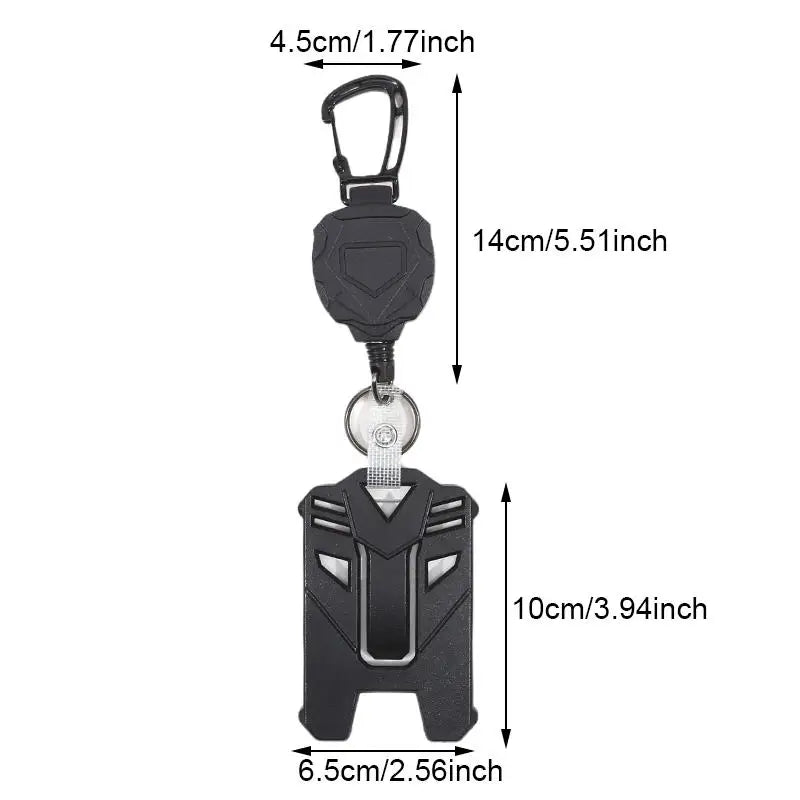 Retractable Badge Holder with ID Card Holder Case Clip