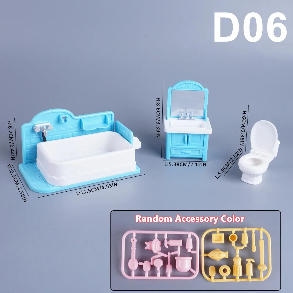 Miniature Dollhouse Furniture 1:12 Pretend Play Accessories