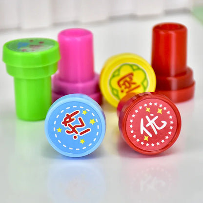 Self Ink Stamps 10PCS Smiley Face Stamp Set for Scrapbooking