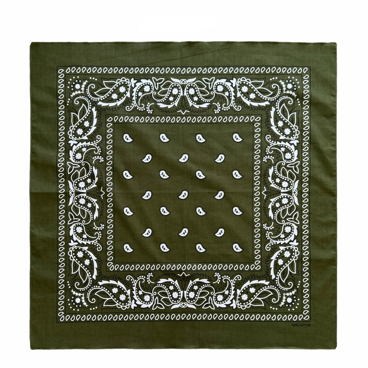 Oversized Paisley Bandana 70cm Cotton Hip Hop Head Scarf