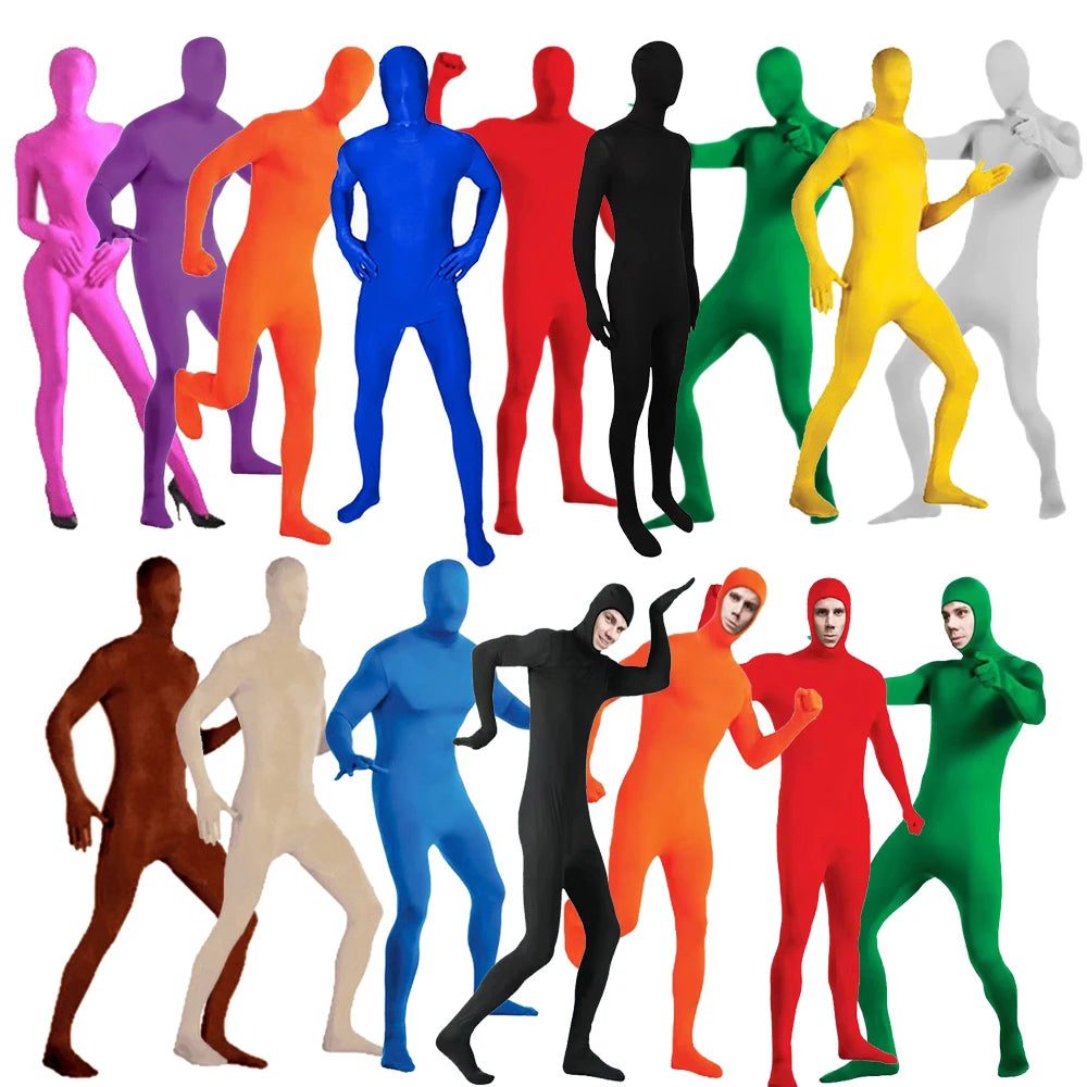 Invisible Jumpsuit Zentai Cosplay Bodysuit Halloween Costume