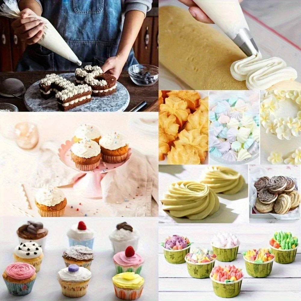 Disposable Pastry Bags, 100PCS Leak-Proof