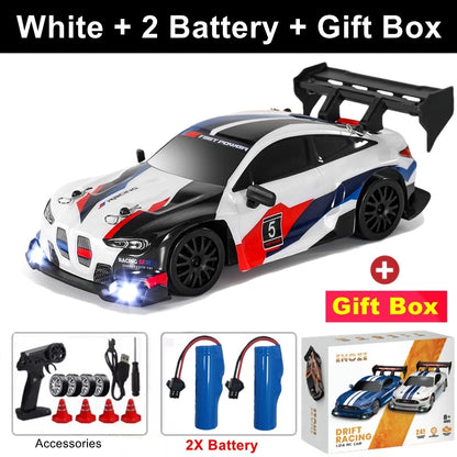 1:24 4WD RC Drift Racing Car with LED Lights – High Speed Remote Control Car