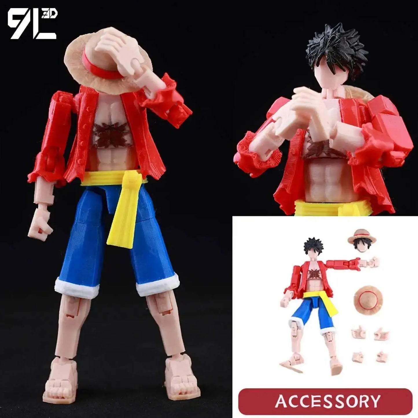 Poseable Anime Figure 3D Multi-Jointed Action Model Toy
