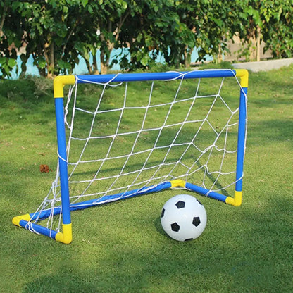 Portable Soccer Goal Set with Ball, Net & Pump