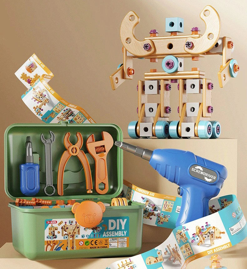 Nut and Bolt Puzzle Toy DIY Screw Assembly Educational Tool Set