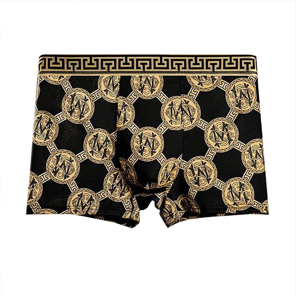 Men's Boxer Shorts 4PCS Breathable Printed Stretch Underwear
