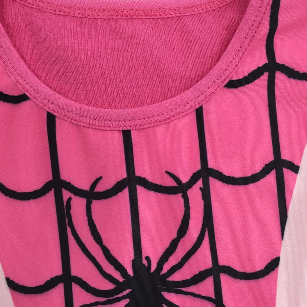 Girls Pink Halloween Costume Dress for Cosplay & Parties