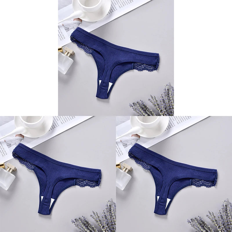 Cotton G String Panties 3PCS Women's Antibacterial Thongs