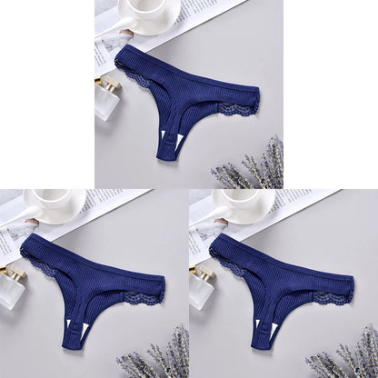 Cotton G String Panties 3PCS Women's Antibacterial Thongs