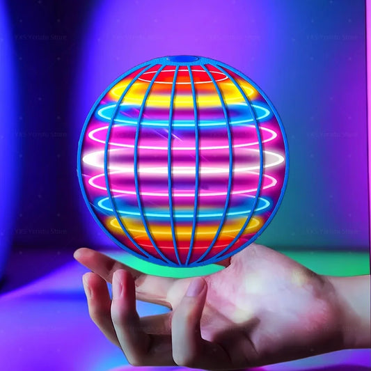 1A-Flying Ball, Automatic Spinning Ball LED Dazzling Lights, Floating Magic, Fan UFO Flying Machine, Toy Gift, Game, Sports Ball
