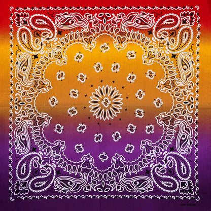 Paisley Bandana 100% Cotton Square Head Scarf 55cm