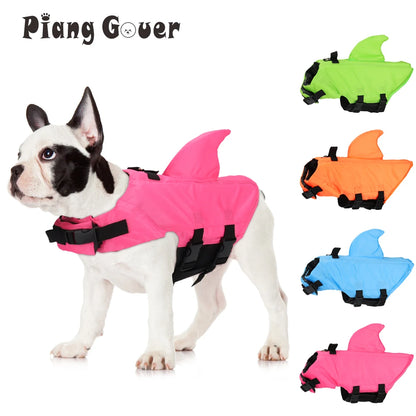 Dog Life Vest – Shark Dog Swimming Suit for Small & Medium Dogs