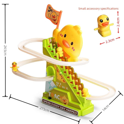 Climbing Ducks Roller Coaster Toy with Lights & Music