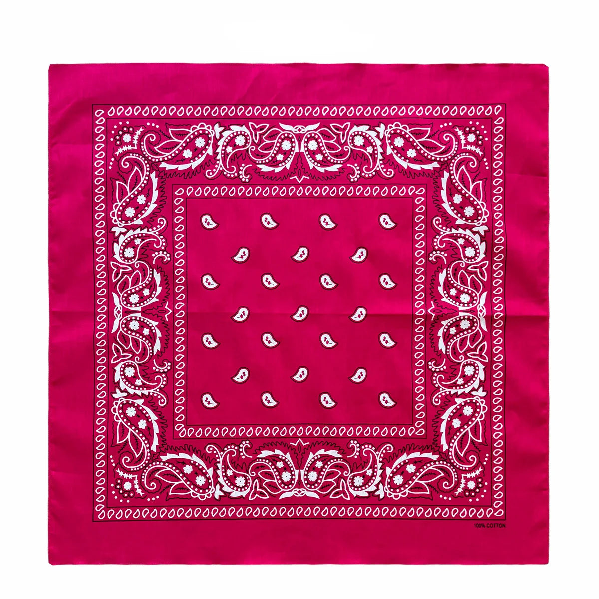Oversized Paisley Bandana 70cm Cotton Hip Hop Head Scarf