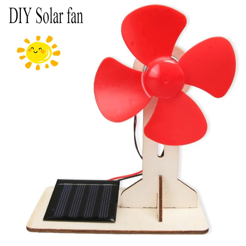 Solar Car STEM Kit – DIY Wooden Educational Model