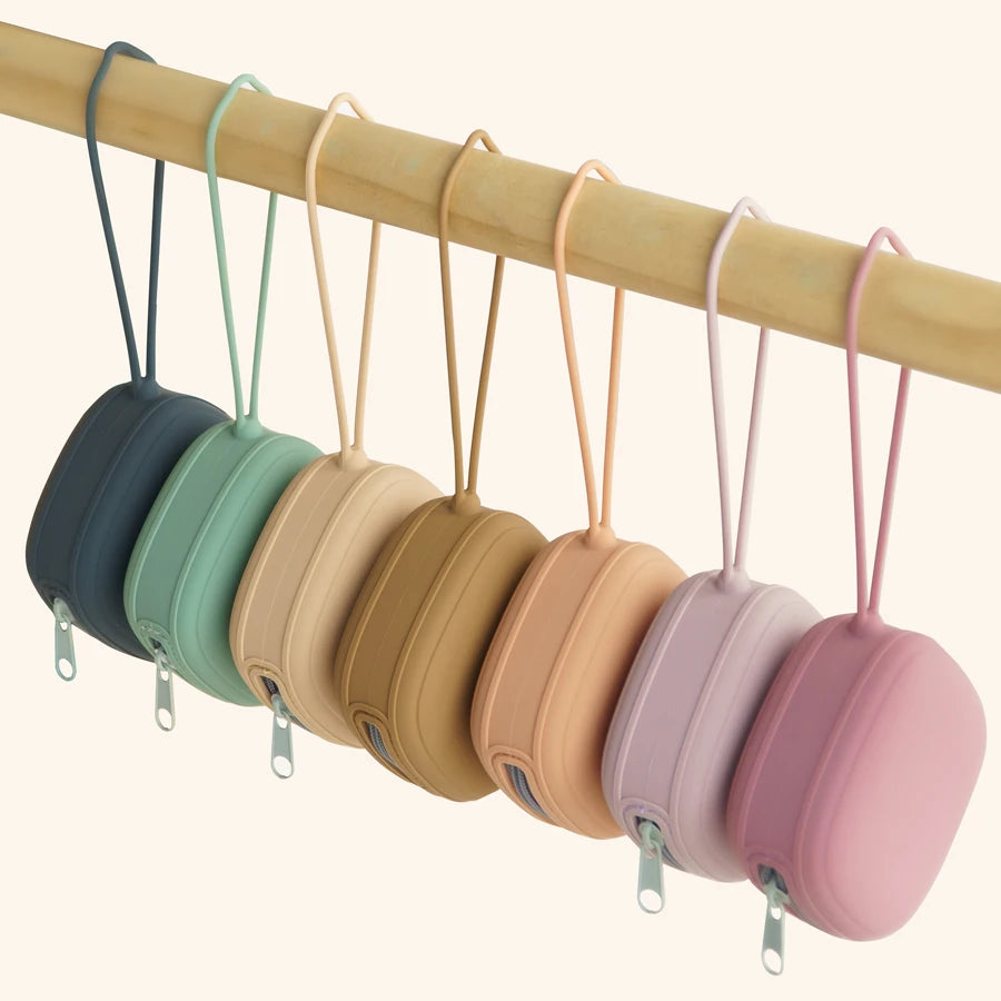 Silicone Pacifier Holder Case Portable Baby Soother Box