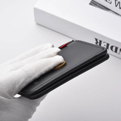 Men's Credit Card Wallet Ultra Thin PU Leather Mini Wallet
