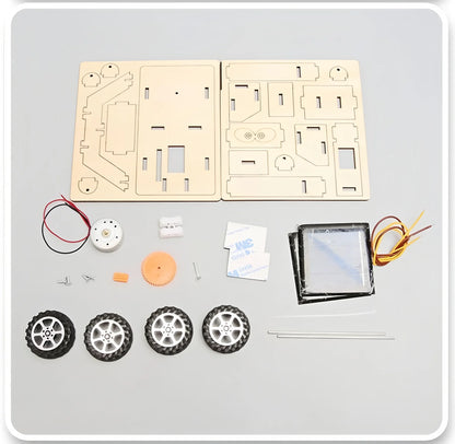 Solar Car STEM Kit – DIY Wooden Educational Model