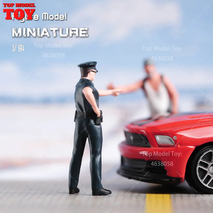 1/64 Miniature Figures Model Car Accessories Scene People Set