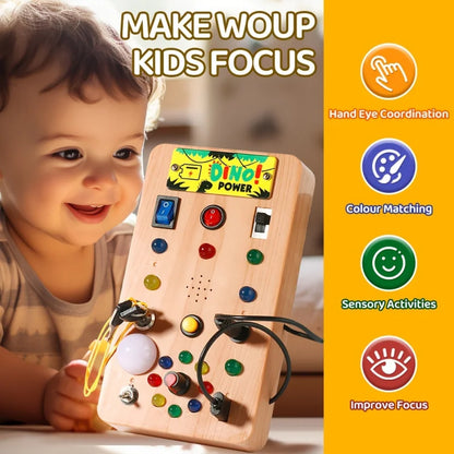 LED Busy Board, Light Switch Sensory Toy for Kids