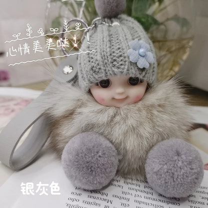 A charming plush accessory for handbags, school bags, wallets, car keys, and everyday gifting.