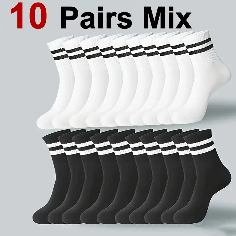 Crew Sports Socks Breathable Sweat Absorbing Athletic Socks